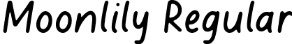 Moonlily Regular font | Moonlily.otf