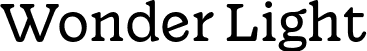 Wonder Light font | fenotype-wonder-light.otf