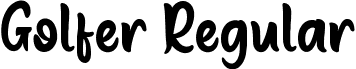 Golfer Regular font | GolferRegular.ttf