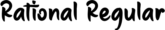 Rational Regular font | RationalRegular.ttf