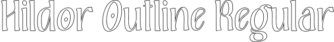 Hildor Outline Regular font | Hildor-Outline.otf