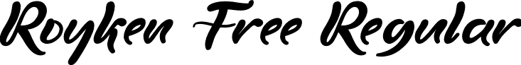 Royken Free Regular font | Royken Free.ttf