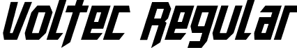 Voltec Regular font | Voltec-WyZ7G.otf