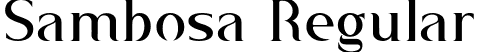 Sambosa Regular font | Sambosa-8Mzm0.ttf