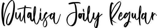 Dutalisa Joily Regular font | DutalisaJoily-BWp38.ttf