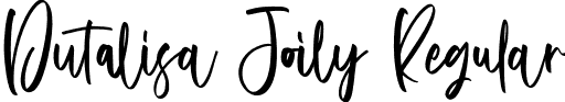 Dutalisa Joily Regular font | DutalisajoilyRegular-Rpgw6.otf