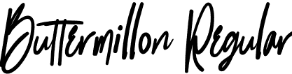 Buttermillon Regular font | Buttermillon.otf