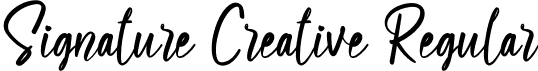 Signature Creative Regular font | Signature Creative.otf