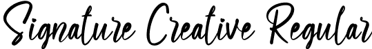 Signature Creative Regular font | Signature Creative.ttf