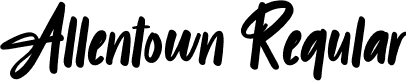 Allentown Regular font | Allentown.otf