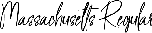 Massachusetts Regular font | Massachusetts.otf