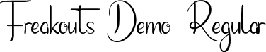 Freakouts Demo Regular font | FreakoutsDemoRegular.ttf