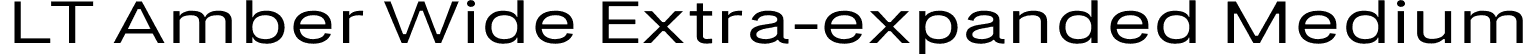 LT Amber Wide Extra-expanded Medium font | LT Amber Wide Medium.otf