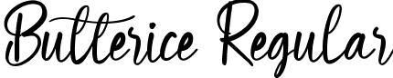 Butterice Regular font | Butterice.ttf