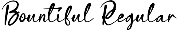 Bountiful Regular font | Bountiful.ttf