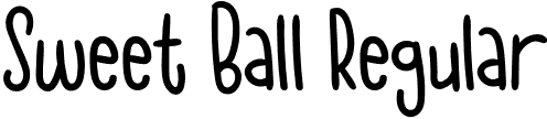 Sweet Ball Regular font | SweetBall.otf