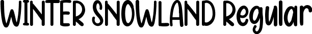 WINTER SNOWLAND Regular font | WINTER SNOWLAND.ttf