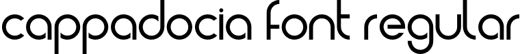 Cappadocia Font Regular font | Cappadocia.otf