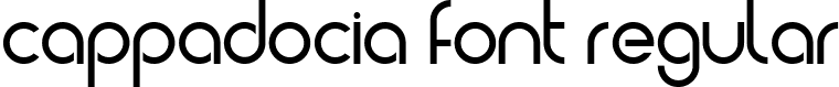 Cappadocia Font Regular font | Cappadocia.ttf