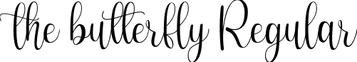 the butterfly Regular font | The Butterfly.otf