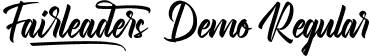 Fairleaders Demo Regular font | FairleadersDemoRegular.ttf