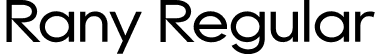 Rany Regular font | Rany.otf