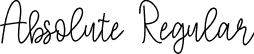 Absolute Regular font | absolute.ttf