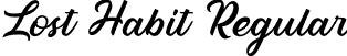 Lost Habit Regular font | LostHabit-p7yRK.otf