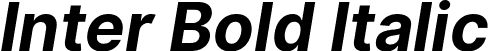 Inter Bold Italic font | Inter-BoldItalic.ttf