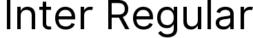 Inter Regular font | Inter-Regular.ttf