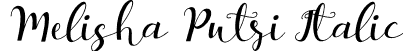 Melisha Putri Italic font | Melisha Putri Italic.otf