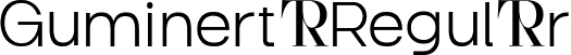 Guminert Regular font | Guminert-6Y5gD.ttf