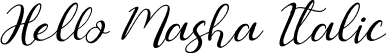 Hello Masha Italic font | Hello Masha Italic.ttf