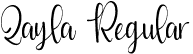 Qayla Regular font | Qayla.ttf