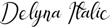 Delyna Italic font | Delyna Italic.ttf