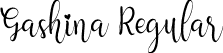 Gashina Regular font | Gashina.otf