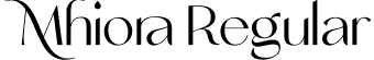 Mhiora Regular font | mhiora-vm7rm.otf