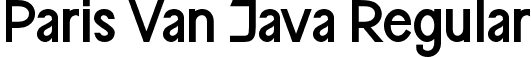 Paris Van Java Regular font | ParisVanJava-jEnLR.ttf