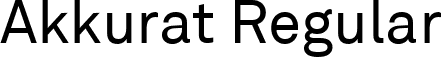 Akkurat Regular font | Akkurat.ttf