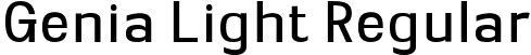 Genia Light Regular font | Geniapersonaluse-Light.ttf