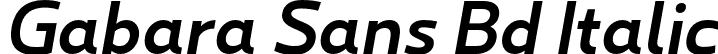 Gabara Sans Bd Italic font | GabaraSans-BoldItalic.otf