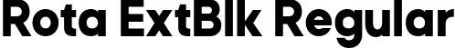 Rota ExtBlk Regular font | Rota-ExtraBlack.otf