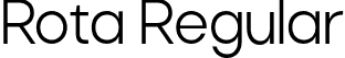 Rota Regular font | Rota-Regular.otf