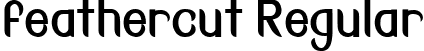 feathercut Regular font | Feathercut-Condensed-SVG.ttf