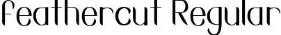 feathercut Regular font | Feathercut-LightCondensed-SVG.ttf