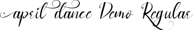 April Dance Demo Regular font | AprilDanceDemoRegular.ttf