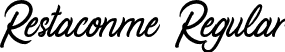 Restaconme Regular font | Restaconme Free.otf