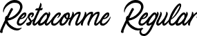 Restaconme Regular font | Restaconme Free.ttf