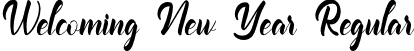 Welcoming New Year Regular font | Welcoming New Year Free.ttf