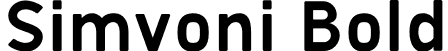 Simvoni Bold font | SimvoniBold-w1dOn.otf